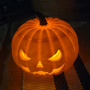 Lampka Dynia Halloween 3D | Lampion + Świeczka LED w Zestawie